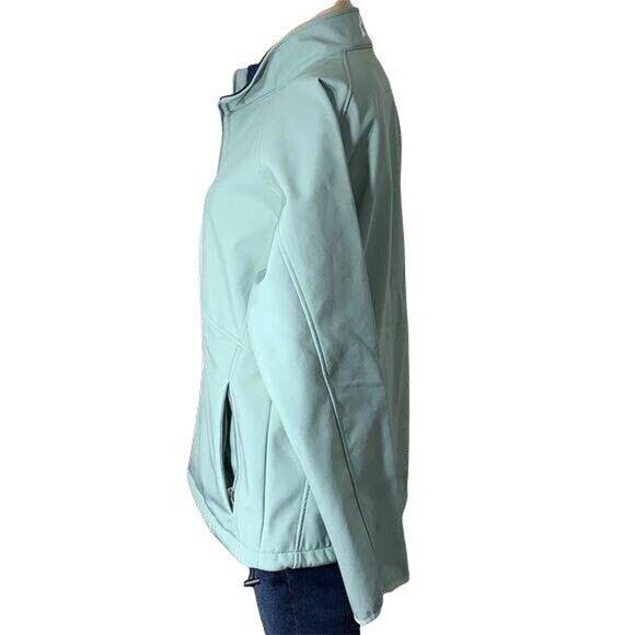 Northfield Womens Soft Shell Outdoor Jacket Fleece Lined Mid Weight Green Large - Picture 4 of 11